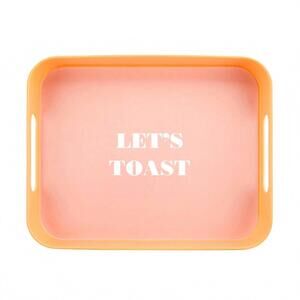 NEW SLANT COLLECTIONS let's toast bar tray in orange